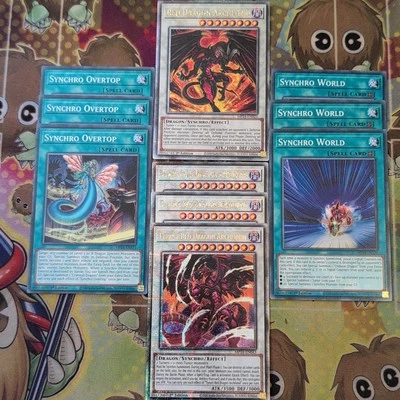 Red Dragon Archfiend MP24-EN025 & 3 x Tyrant Red EN025 + Synchro Support YuGiOh - Image 1 of 4