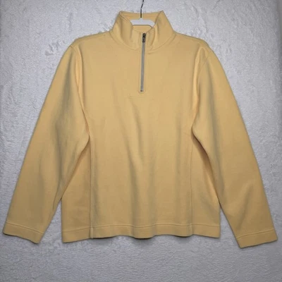 Tommy Bahama Aruba Half Zip Pullover Sweatshirt Yellow Women’s Size L - Image 1 of 4