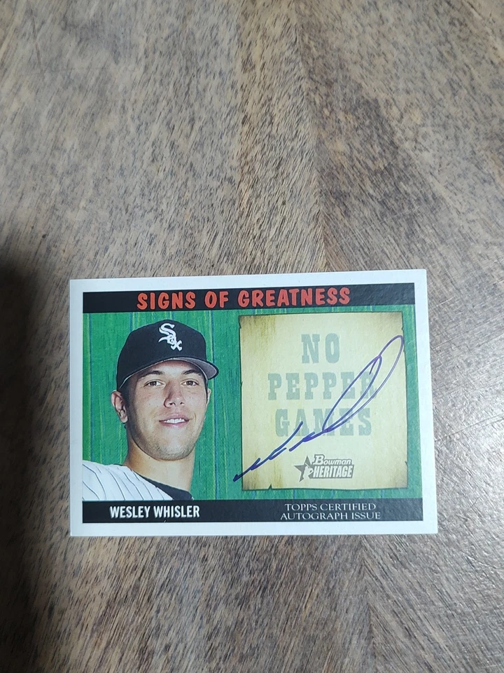 2005 Bowman Heritage - Signs of Greatness Wes Whisler #SG-WW (AU, RC) - Image 1 of 2