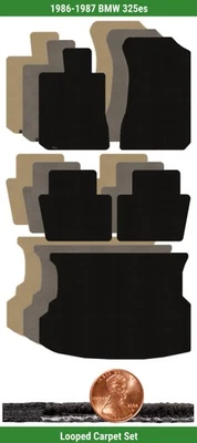 Juego de alfombrillas Lloyd Classic Custom Loop para BMW 325es 1986-1987 (5 piezas) #1G8 Foto 1 de 4