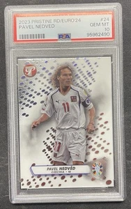 2023 Topps Pristine Road To Euro 2024 #24 Pavel Nedved PSA 10 Gem Mint Czechia - Picture 1 of 2