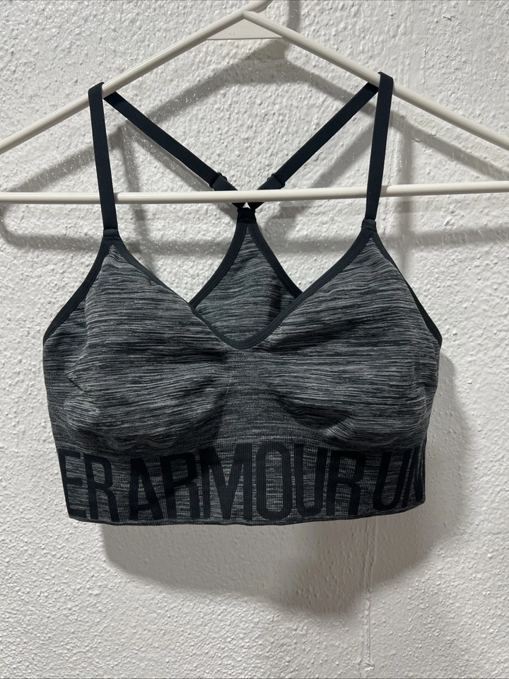 Under Armour Women's Seamless Streaky Heather Imperial Gray M - Image 1 of 4