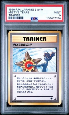 Pokemon Misty’s Tears Banned Artwork Rare Japanese Gym Heroes 1998 PSA 9 Mint - Image 1 of 3
