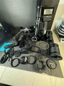 Pentax Super Program - 35mm SLR Film Camera W/ Many Extras Read Description - Picture 1 of 9