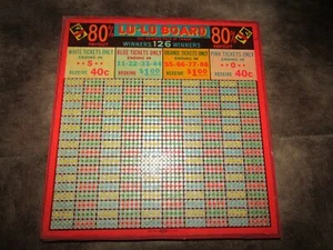 Unpunched Vintage Lu-Lu 5 Cent Punch Cigarette Board Gambling Hamilton Midget - Picture 1 of 11