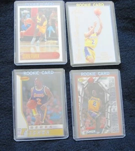 Derek Fisher -Lakers / Nice RC Lot (4)  w/1996 Topps Chrome, Finest, Flair, Best - Picture 1 of 5