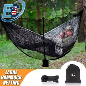 Portable Camping Hammock Bug & Mosquito Net Cover Mesh Netting Cover Easy Setup - Picture 1 of 10