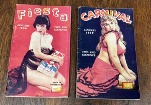 Pin-Up 1959 Carnival And Fiesta Magazines. Rare and Great Shape For The Age! - Imagen 1 de 13