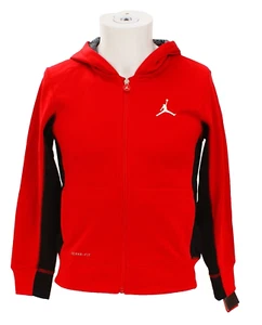 Nike Youth Boy's M Red Jordan Jumpman Full Zip Hooded Track Jacket Hoodie - Picture 1 of 7