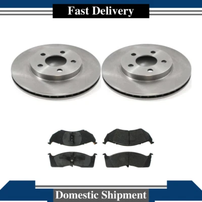 Juego de pastillas de freno y rotores delanteros metálicos para Dodge Neon 1998-1999 _ZA Foto 1 de 3