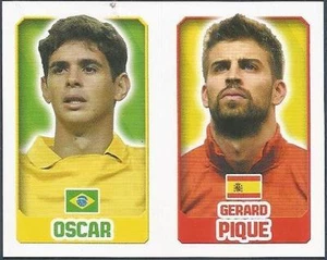 TOPPS ENGLAND 2014- #040-080-BRAZIL-OSCAR-SPAIN-GERARD PIQUE - Picture 1 of 1