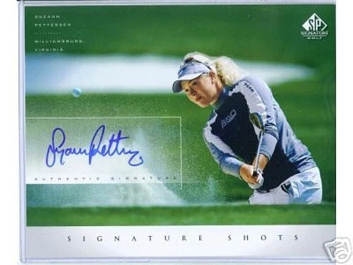 Suzann Pettersen autographed signed 2004 SP Signature Golf 8x10 photo card LPGA - Image 1 of 1