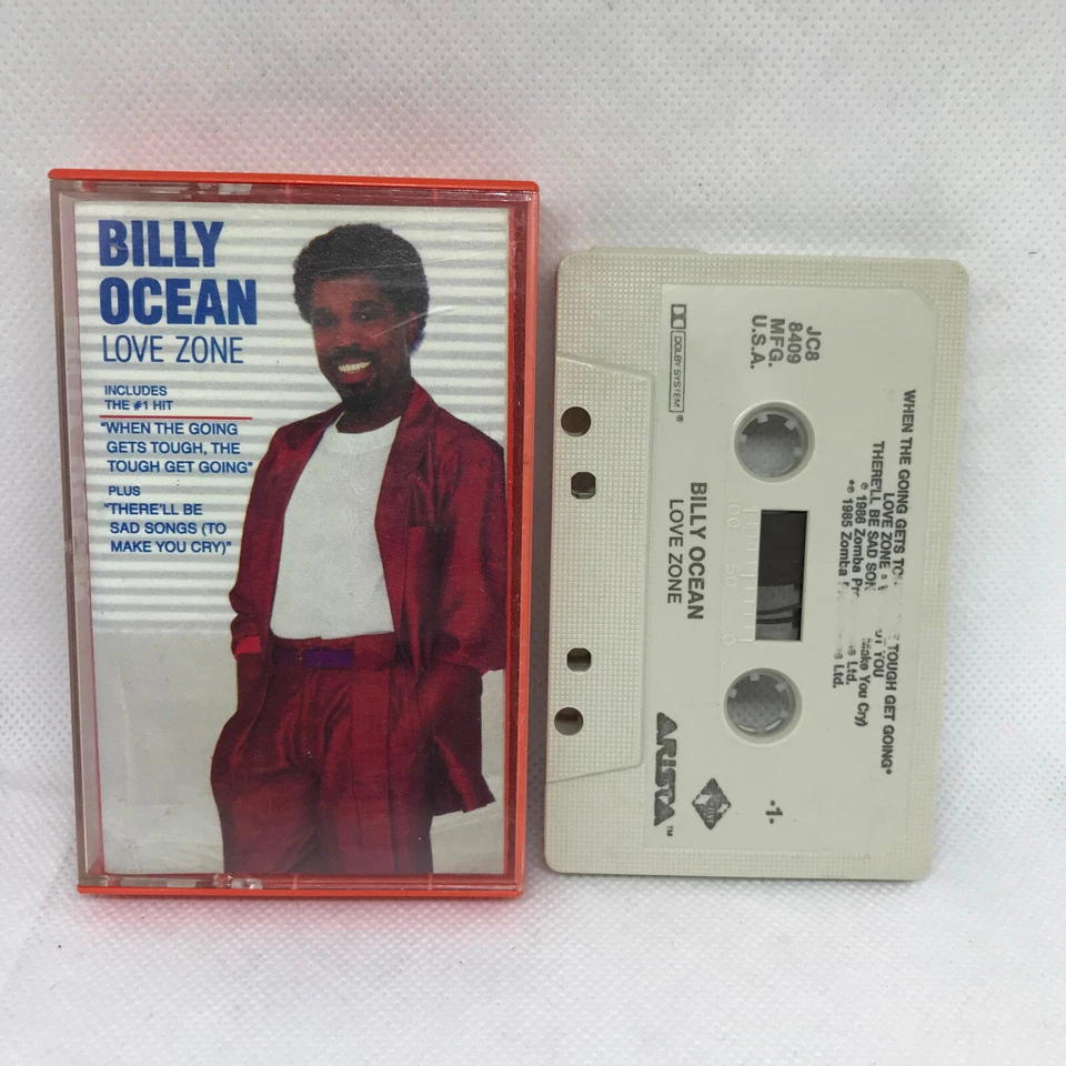 BILLY OCEAN LOVE ZONE MUSIC LEGEND CASSETTE TAPE 1985 ARISTA RECORDS TESTED Foto 1 de 1