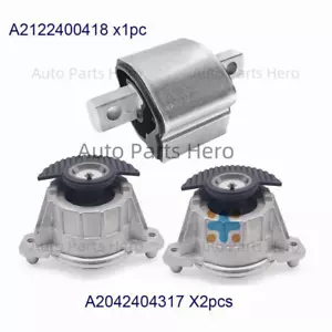 3X Engine Motor Mount Kit A2122400418 For Mercedes-Benz W204 C180 С207 W212 E350 - Picture 1 of 9