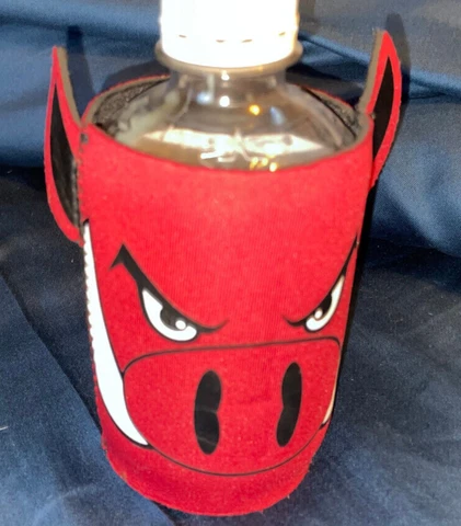 ^coolie Arkansas Razorbacks  Insulator Cooler Sleeve Koozie     NEW!!!    Unused Cover