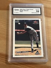 2002 Fleer Triple Crown Randy Johnson #105 HOF GRADED GMA 10 GEM MINT 💎⚾️