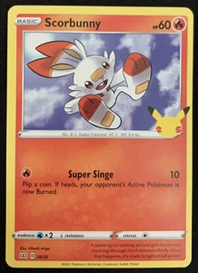 Scorbunny 16/25 McDonalds Promo 2021 Pokemon 25 Aniversario Casi Como Nuevo - Imagen 1 de 1