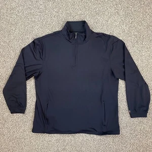 IZOD Jacket Mens Large Black Cool FX Series 1/4 Zip Band Neck Pullover - Picture 1 of 15
