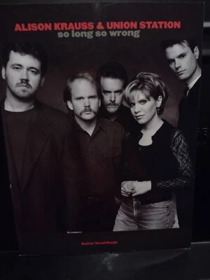 Alison Krauss Songbook So Long So Wrong Guitar Tab W/Banjo Vocal Bluegrass Brand - Image 1 of 4