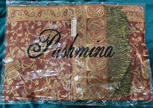 US-SELLER & US Location New Reversible Metallic Pashmina Scarf Shawl Wrap - Picture 1 of 6
