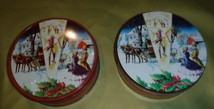 COLLIN STREET BAKERY CORSICANA TX VINTAGE FRUIT CAKE TIN COWBOY XMAS - Picture 1 of 5