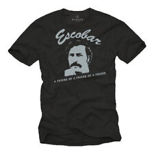 Gangster Kult Film Herren T-Shirt mit Pablo Escobar - Männer Cocaine Mafia Shirt