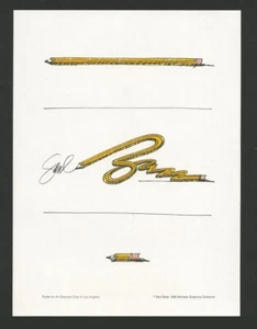 1985 Saul Bass ART DIRECTORS CLUB OF LOS ANGELES Graphic Design POSTER Promotion - Picture 1 of 2