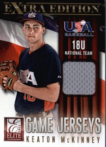 2013 Elite Extra Edition USA Baseball 18U Game Jerseys #12 Keaton McKinney