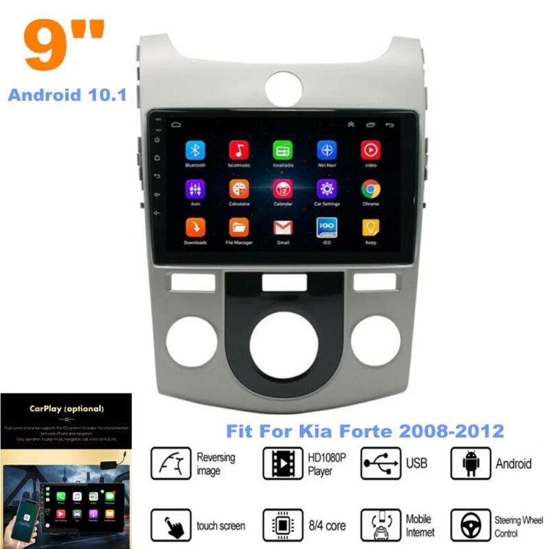 Fit For Kia Forte 2008-2012 9" Android 10.1 Car Stereo Radio GPS Navi Carplay - Image 1 of 4