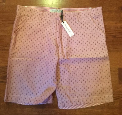 New Sovereign Code Los Angeles Pink Anchor Shorts Men's Size Medium M Nautical - Image 1 of 4