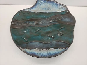 Hand Crafted Pottery Dish Signed - Picture 1 of 6