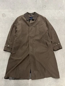 Vintage Ralph Lauren Trench Coat Sz 48 Mens Lined Wool NWT - Picture 1 of 10