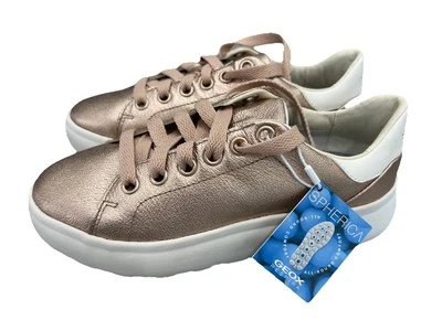 Tenis Geox Respira Spherica Oro Rosa con Sistema de Choque Cero talla 6.5 Foto 1 de 4