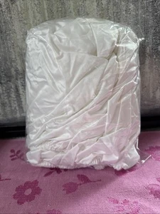 Hudson Park Solid Full Fitted Sheet White - Picture 1 of 2
