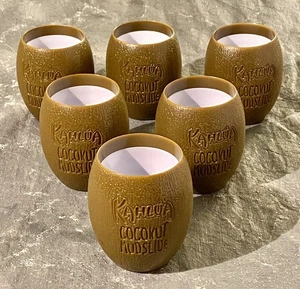 6 Vintage Werbe Kahlua Coconut Mudslide TIKI Bar Sommer Party Tassen Neuwertig!! - Bild 1 von 3