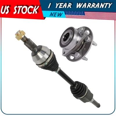 1X Front Left CV Axle Shaft & Wheel Bearing Hub For Chevrolet Equinox 2010-2016 — 第 1/4 张图片