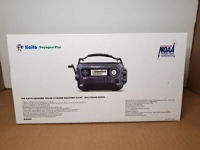 Kaito Voyager Pro KA600 Digital Solar Dynamo Hand Crank AM/FM/LW/SW & NOAA - NEW - Image 1 of 4