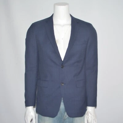 THEORY Slim Fit Wellar 100% Wool Navy Two Button Blazer Sport Coat Sz 40R - Image 1 of 4