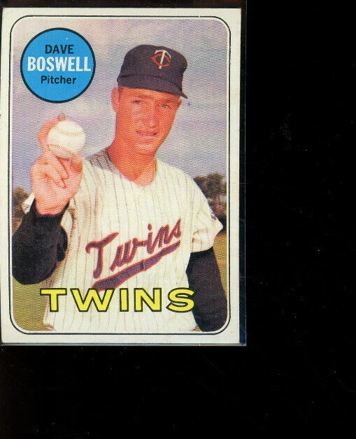 1969 Topps #459 Dave Boswell Twins - Image 1 of 2