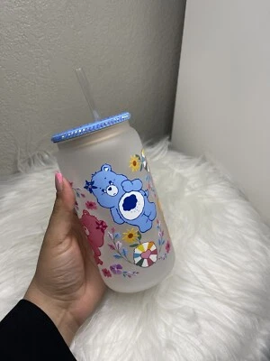 Tumbler, Care bears, Colorful, Gift, Libbey Glass, New, Foto 1 de 4