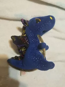 Ty Beanie Boo Saffire The Blue Dragon 6” - Picture 1 of 6