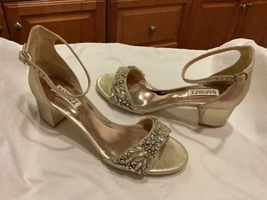 Badgley Mischka Tamara Rhinestone Shoes/Sandals sz 9 - Picture 1 of 6