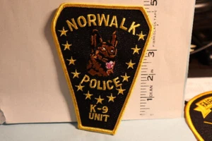 police patch   NORWALK K9 UNIT POLICE NEW JERSEY - Picture 1 of 1