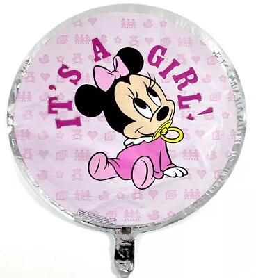 Disney Bebés Minnie Mouse Its A Girl Bebé Mylar Globo Lote 5 Género Revelar NUEVO Foto 1 de 4