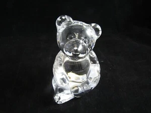 Vintage Quality Art Glass- Princess House Crystal Bear Figurine ~2.25" x 3.25" - Picture 1 of 6