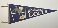1959 Baltimore Colts Football Pennant Full Size World Champs Champions