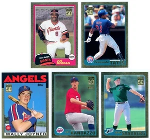 2001 Topps Series 1 - GOLD CARD Lot /2001 (5 Cards) - Morgan, Tatis, Joyner - Bild 1 von 2