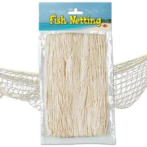 Fish Netting Natural White Nautical Cruise Party Birthday Decoration - Picture 1 of 1