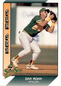 1991 Pacific Senior League Dan Rohn . Fort Myers Sun Sox #21
