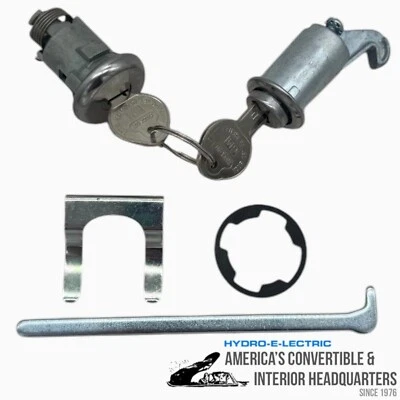 NEW 1965 Oldsmobile Dynamic 88, Delta 88 & 98 Glove Box & Trunk Lock Set-GM Keys - Image 1 of 2